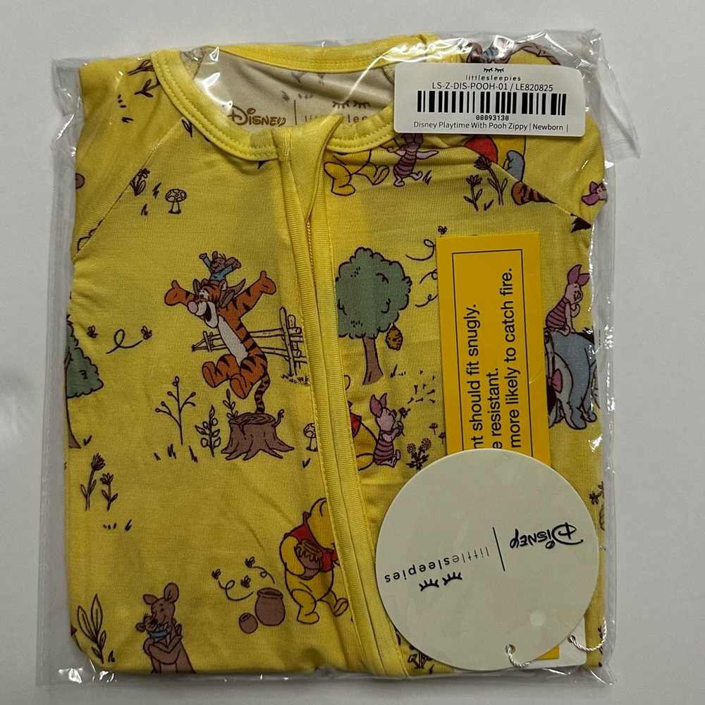 Little Sleepies Disney  playtime with Pooh zippy newborn